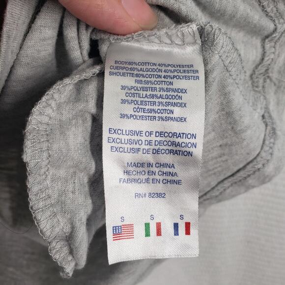 Champion T-Shirt Dress Girls Small Gray Athletic Casual Short Sleeve Crew Neck - Picture 10 of 11